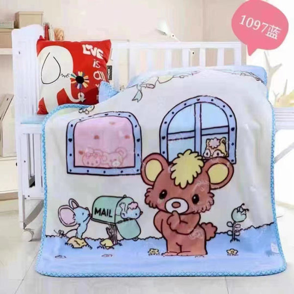 Animal Cartoon Double Blanket