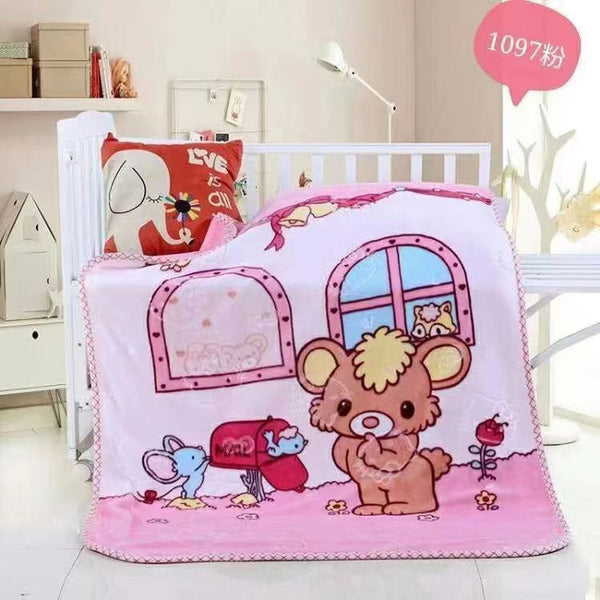 Animal Cartoon Double Blanket