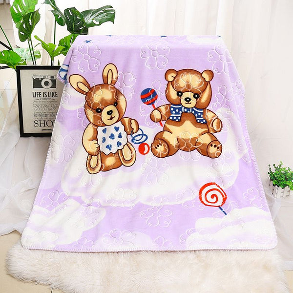 Animal Cartoon Double Blanket