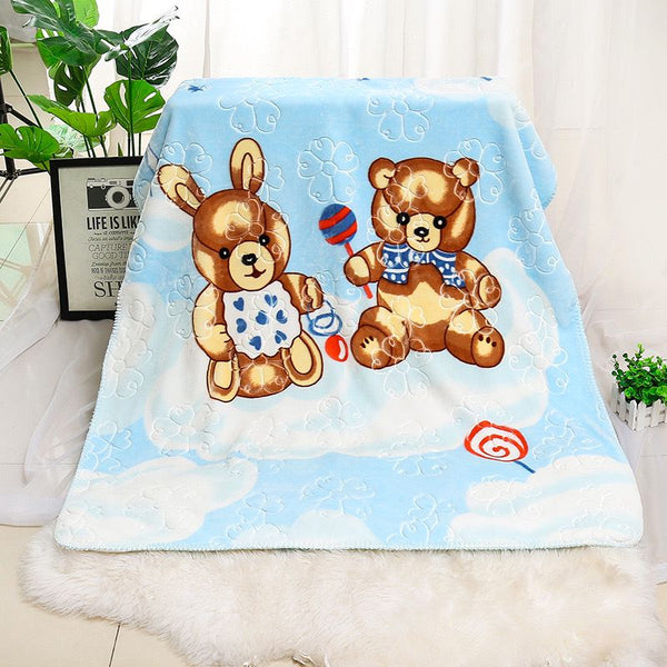 Animal Cartoon Double Blanket