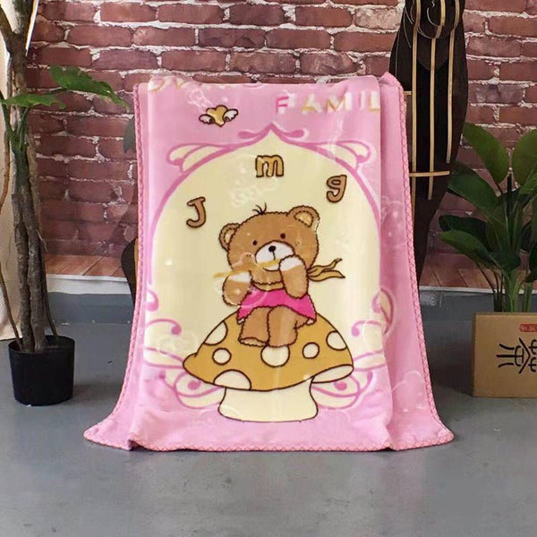 Animal Cartoon Double Blanket