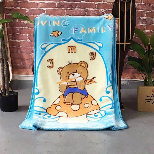 Animal Cartoon Double Blanket