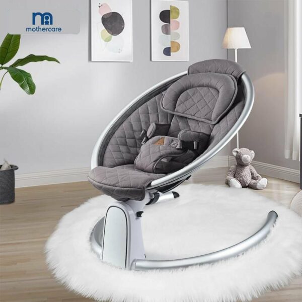 MOTHERCARE BASSINET & SWING- DARK GREY