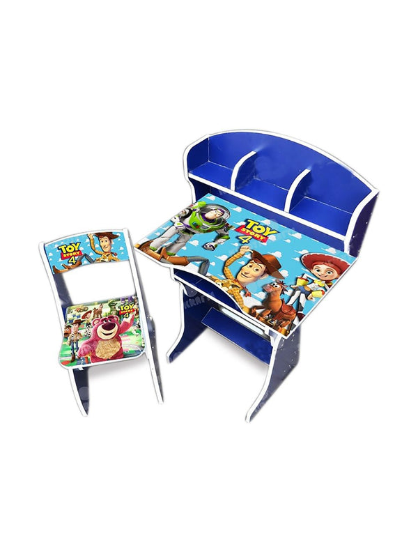 Multipurpose Adjustable Character Printed Study Activity Table With 1 Chair - Toy Story