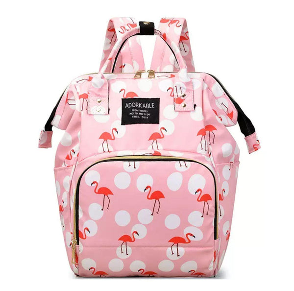 Mother Diaper Backpack Pink Duck