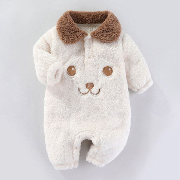 Cute Cartoon Fleece Furr Rompers Jumpers