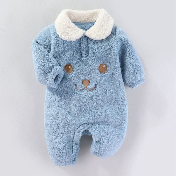 Cute Cartoon Fleece Furr Rompers Jumpers