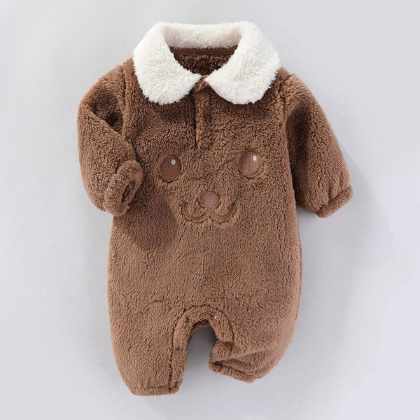 Cute Cartoon Fleece Furr Rompers Jumpers